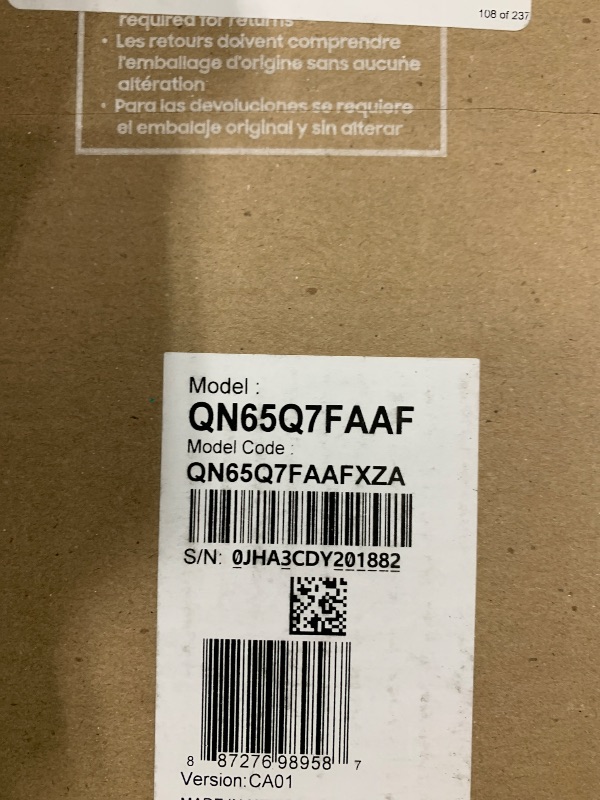 Photo 1 of Samsung 65-Inch Class QLED Q7F Series Samsung Vision AI Smart TV (2025 Model, 65Q7F) Quantum HDR, Object Tracking Sound Lite, Q4 AI Gen1 Processor, 4K upscaling, Gaming Hub, Alexa Built-in