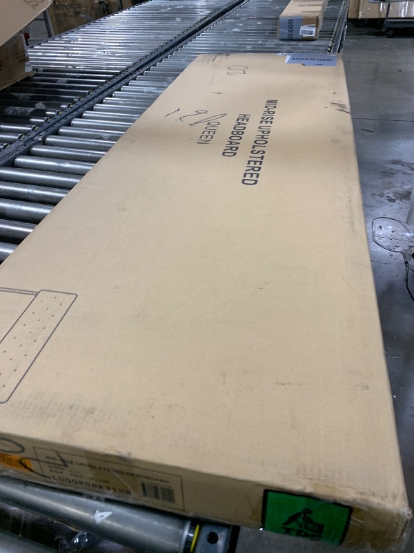 Photo 1 of **missing parts---PARTIAL SET---**Lucid Mid-Rise Upholstered Headboard - Diamond Tufted - Padded Polyester - Adjustable Height from 34” to 46” - Easy Assembly - Bed Frame or Wall Mount - Sturdy - Black - Queen Size