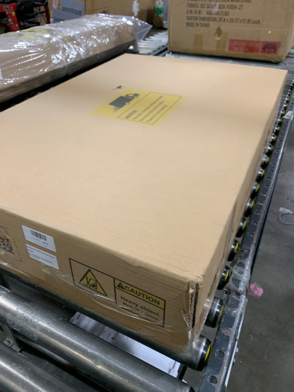 Photo 1 of YITAHOME 60 Inch Kitchen Island with Drop Leaf, Mobile Stroage Islands with Stainless Steel Top, Rolling Island Table with Power Outlet, Adjustable Shelves, Spice Rack, Towel Rack for Kitchen, White