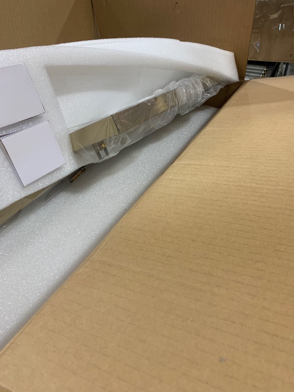 Photo 1 of SHEKAITAO Crystal Gold Rectangular Chandelier for Dining Room, 54 in Light Fixture Dining Room Chandeliers Over Table, Modern Crystal Chandeliers Pendant Light for Kitchen Island, Living Room