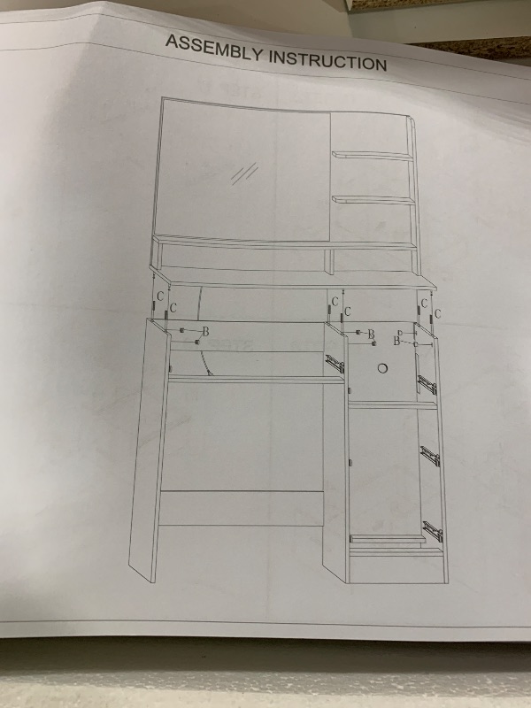 Photo 1 of VANITY TABLE - FOR PARTS ONLY