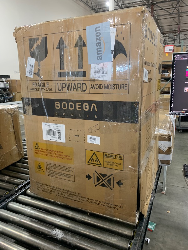 Photo 1 of BODEGA 24 Inch Wine and Beverage Refrigerator, Dual Zone Wine and Bar Beverage Cooler, Commercial Black Bar Cooler With 2 Glass Doors, Bar Fridge Hold 19 Bottles and 57 Cans,Built-In or Freestanding.