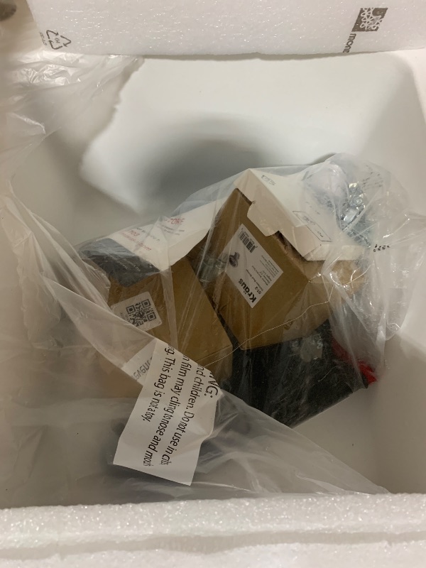 Photo 1 of KRAUS Forteza 33-inch Granite Drop In/Undermount 50/50 Double Bowl White Kitchen Sink, KGD-52WHITE