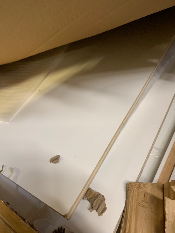 Photo 1 of *FOR PARTS ONLY*. Design House Brookings 36-in W x 34.5-in H x 24-in D White Maple Base Ready to assemble Plywood Cabinet ( Recessed panel Shaker )