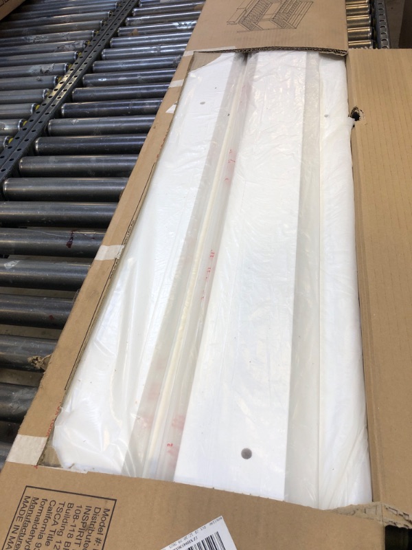 Photo 1 of *BOX 2 of 2 ONLY* ___PVWIIK Twin Over Twin Wood Bunk Bed with 2 Drawers for Girls,Boys,Convertible into 2 Beds,Wood Bunk Bed with Ladder and Safety Guardrails,No Box Spring Needed, White