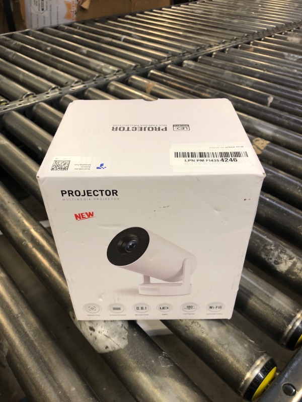 Photo 1 of [Electric Focus]Mini Portable Projector with 4K Support, Bluetooth 5.4 WIFI6, 5watt Sound Base Speaker, 260 ANSI, Android 11, 210° Rotation , Auto Keystone Correction Video Projector HY300 PLUS