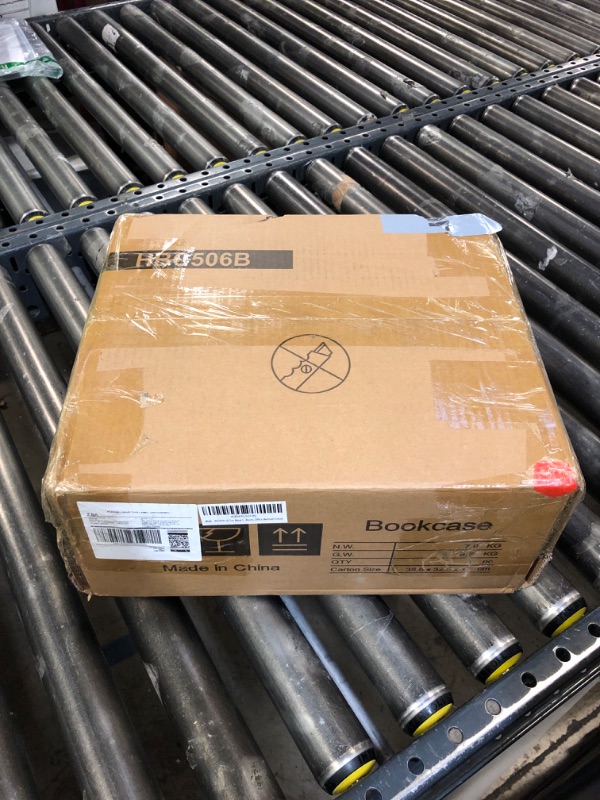 Photo 1 of 10 Tier Tree Bookshelf Tower Metal Spine Bookcase Industrial Bookshelves Tall Narrow Books Organizer Floor Standing Ladder Book shelf for Living Study Room Office Bedroom Corner Display black HBC506B