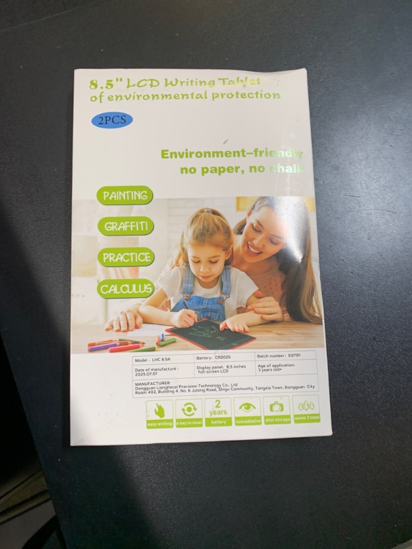 Photo 1 of [2 Pack] Genialba LCD Writing Tablet 8.5-Inch Colorful Doodle Board, Toddler Learning Educational Toys Gifts for 3-8 Years Old Girls and Boys, Electronic Drawing Pad for Kids (Pink&Blue)