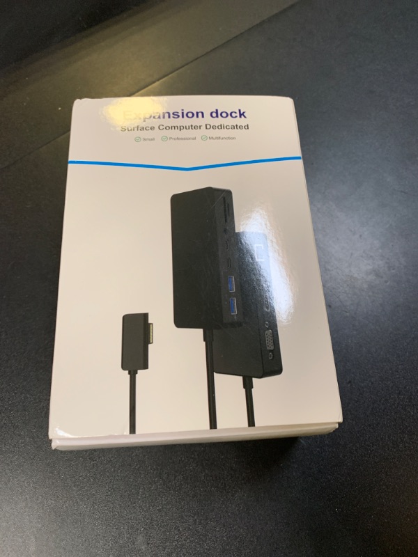 Photo 1 of 12 in 1 Microsoft Surface Dock Triple Displays Dual HDMI+VGA with Power Adapter,Surface pro Docking Station for Microsoft Surface Pro 11/10/9/8/X/7/6/5/4, Surface Laptop Go/7/6/5/4/3/2/1,Surface Book