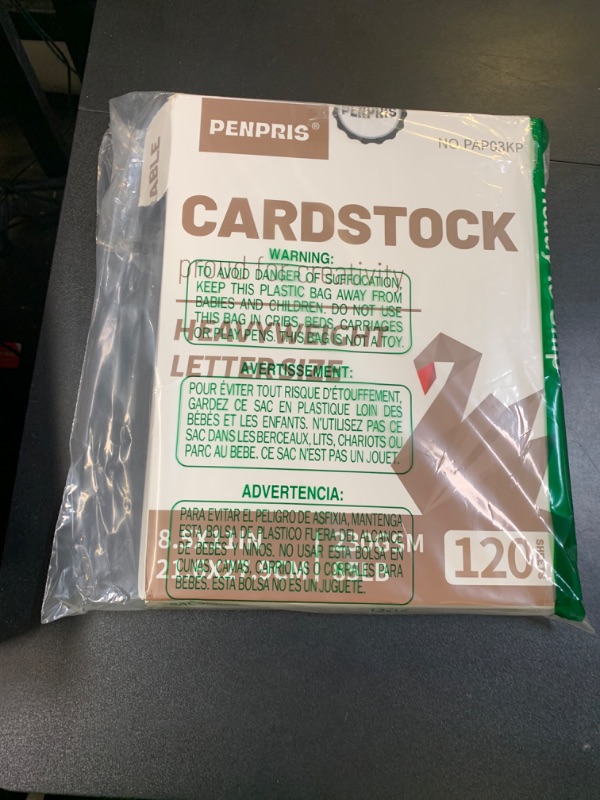 Photo 1 of 120 Sheets Brown Kraft Cardstock - 8.5” x 11” Letter Size Cover Card Stock 230gsm/85lb Heavyweight Paper Thick Paper for Scrapbooking, Crafts, Business Cards, Invitations PAP03KP