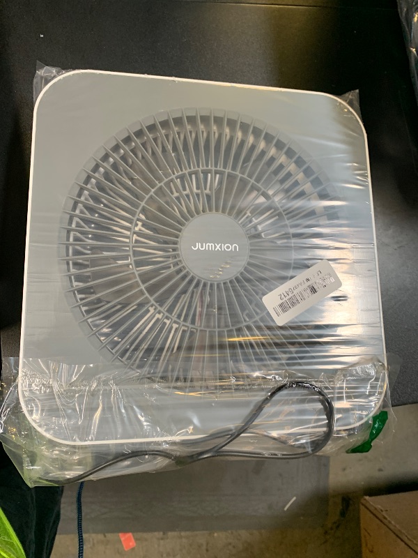 Photo 1 of 10 inch Box Fan, Small Window Fan with 3 Speeds, Quiet Square Fan Powered by DC Adapter for Bedroom Office Kitchen Home Apartment RV Camping, 8HRS Timer Function Work with Universal USB Type-C Cord