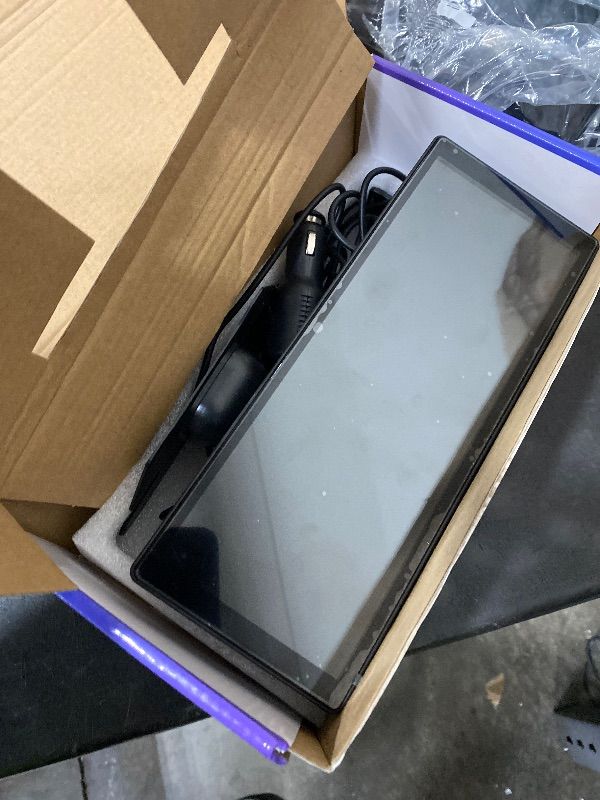 Photo 1 of 10.26" Portable Carplay Screen for Car, 4K HD Car Stereo Touch Screen with Apple CarPlay and Android Auto, 4K Dash Cam, 1080P Backup Camera, Mirror Link, Voice Control, Bluetooth, GPS, AUX/FM