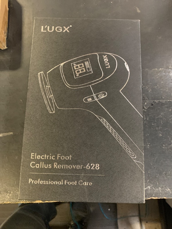 Photo 1 of L'UGX Electric Foot Callus Removers –Powerful 8N·cm Torque Professional Pedicure Foot File, 3-Speed Settings, LCD Display, 60pcs Sandpaper Discs, Type-C Rechargeable, Ergonomic Handle-White