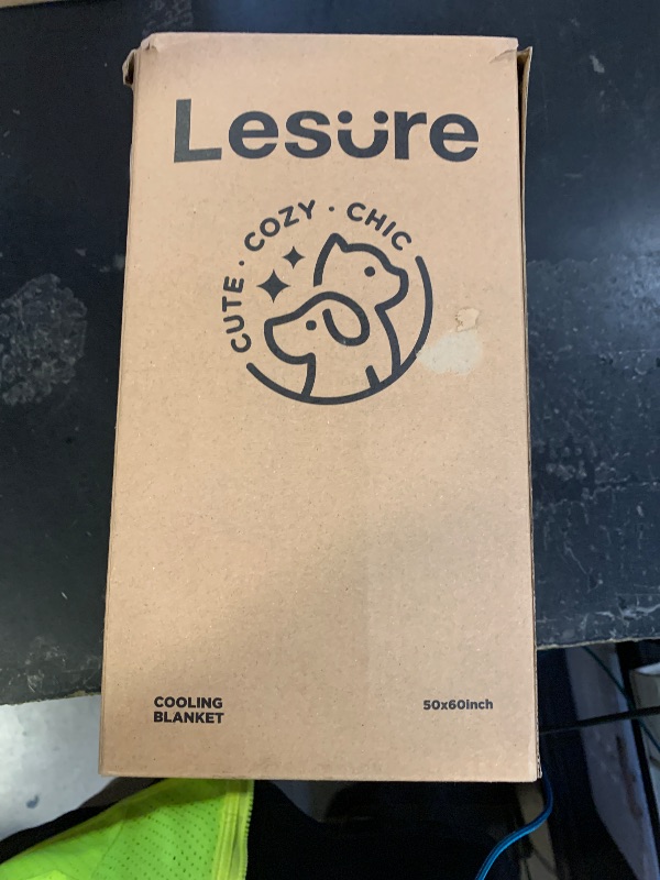 Photo 1 of Lesure Premium Cooling Blankets for Extra Large Dogs - Washable Dog Cooling Throw Blanket with Q-MAX>0.4?Durable Self Cooling Pet Mat for Cat, Soft Cooling Summer Blanket for Hot Weather, Grey, 50x60"