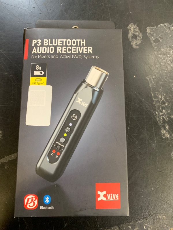 Photo 1 of Xvive P3 XLR Bluetooth Receiver, High-Fidelity Wireless Bluetooth Adapter for Speakers, PA Systems, Mixers, DJ Equipment