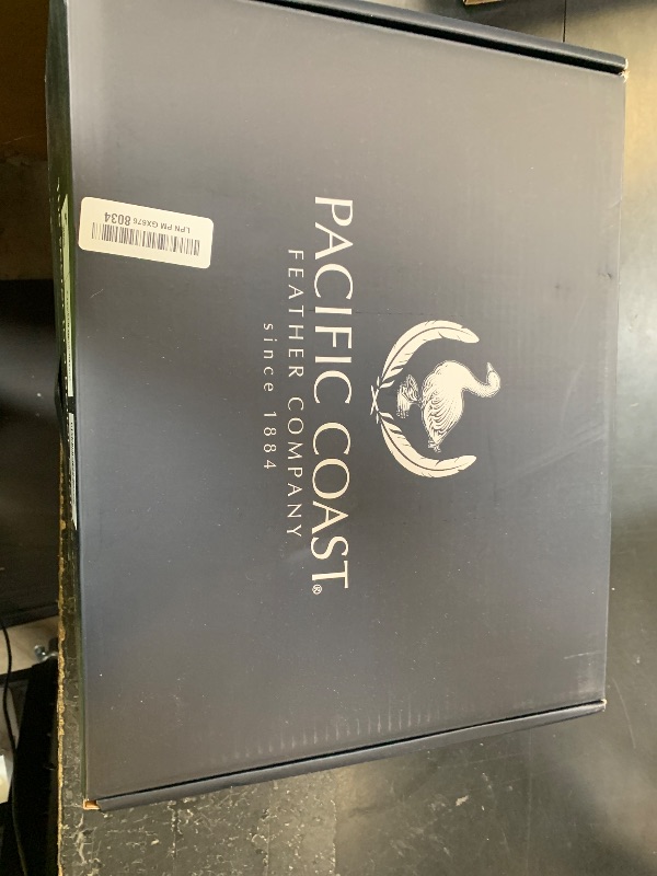 Photo 1 of Pacific Coast Down Pillow Queen Size 1 Pack, White Goose Down Pillow, Ultra Plush Support for Stomach Sleepers, Soft Supportive, 450 Thread Count 100% Cotton Jacquard Fabric, Downproof
