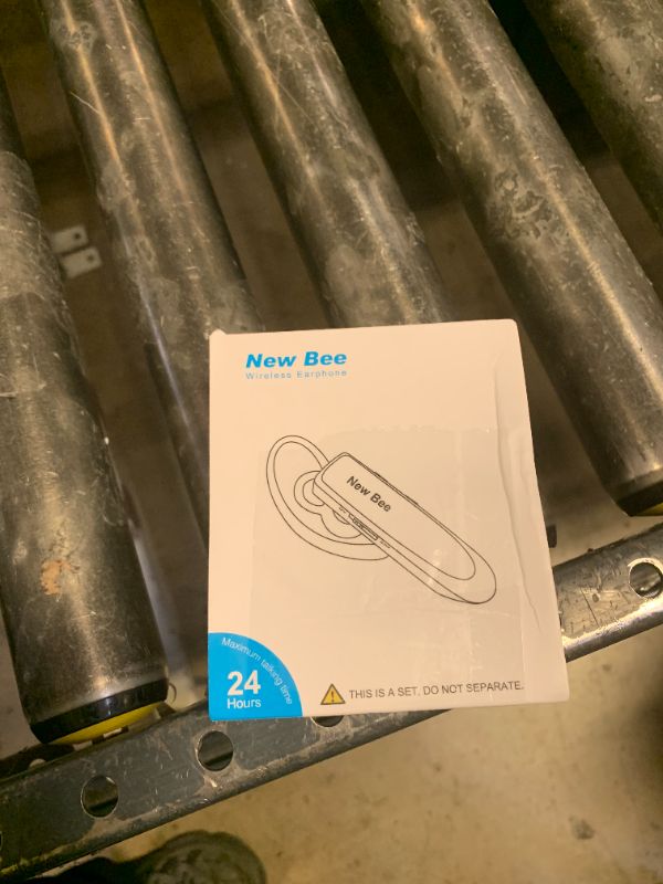 Photo 1 of [2 Pack] Bluetooth Earpiece Wireless Handsfree Headset V5.0 24 Hrs Driving with Mic 60 Days Standby Bluetooth Headset for iPhone Android Samsung Driver