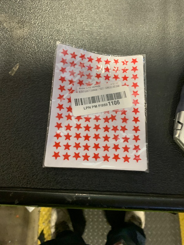 Photo 1 of 0.3" Diameter Red Star Stickers - 1080 Pcs, 10 Sheets - Reward Stickers for Children, Ideal for Reward Charts and More