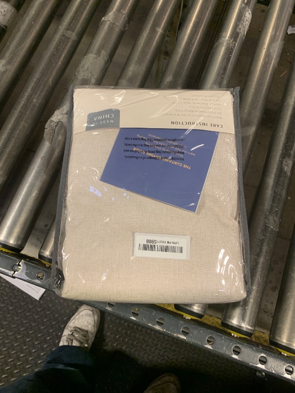 Photo 1 of 100% Blackout Shield Linen Blackout Curtains for Bedroom 96 Inches Long, Back Tab/Rod Pocket Living Room Drapes, Thermal Insulated Blackout Curtains 2 Panels Set, 50" W x 96" L,Cream