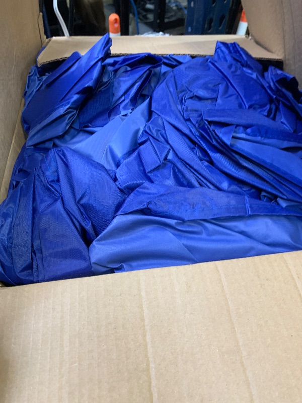 Photo 1 of 10x10 Canopy Replacement Top 420D, 10x10 Canopy Tent Cover with Rope for Straight Leg Frame, Oxford Cloth Waterproof Tent Cover Replacement for Garden Picnic Camping Patio Outdoor(Top Only Blue)