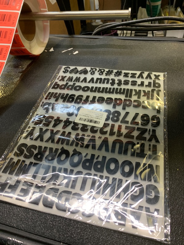 Photo 1 of 1 Inch Iron on Letters and Numbers for Clothing, 5 Sheets 755 Pieces Vinyl Heat Transfers Letters with A-Z and 0-9 Iron on Letters for Fabric Numbers Alphabet Sticker for T-Shirt Designs DIY Craft
