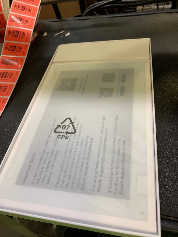 Photo 1 of 10.1 Inch Smart Digital Calendar & Chore Chart – IPS HD Touchscreen Family Organizer, Desk Planner with Meal Scheduler, Android App Support & Photo Frame | Smart Calendar