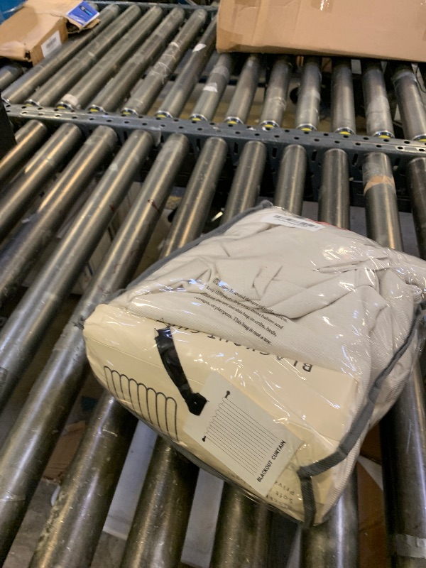 Photo 1 of 100% Blackout Shield Linen Blackout Curtains for Bedroom 84 Inches Long, Back Tab/Rod Pocket Living Room Drapes, Thermal Insulated Blackout Curtains 2 Panels Set, 50" W x 84" L, Light Cream