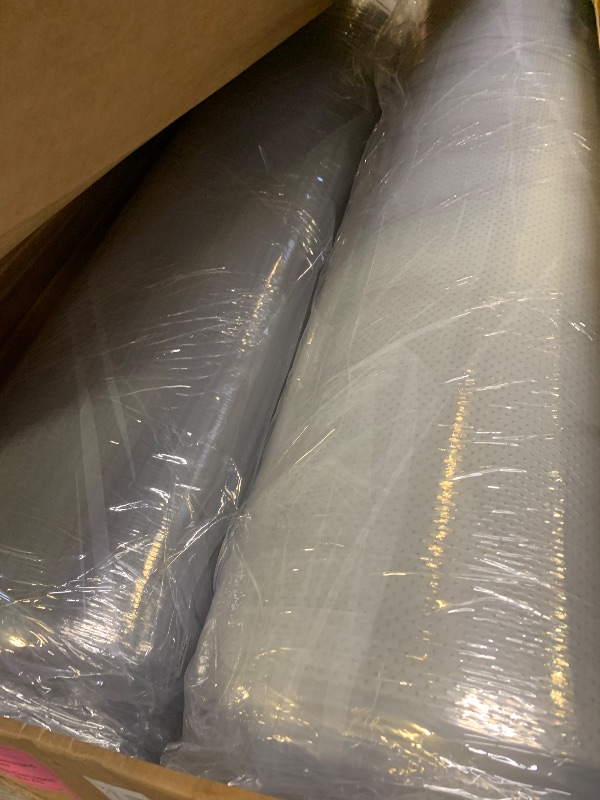 Photo 1 of 108" L-Shaped Boneless Couch, Modular Sectional Sofa with Moveable Ottoman, Corduroy Cloud Couches for Living Room, No Assembly, Ship in a Box, Grey