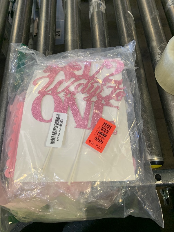 Photo 1 of 1/2 Birthday Girl Half Birthday Decorations Pink Bow It's My 1/2 Birth Banner Glitter Cake Topper Ribbon Bow Wood Bead High Chair Banner & Cone Hat 6 Months birthday Decorations Party Supplies (Pink)