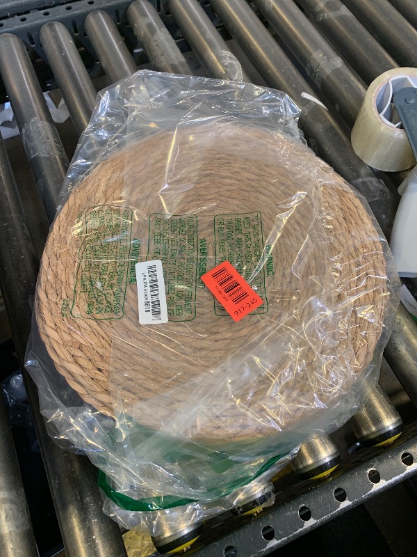 Photo 1 of 13.5'' Round Woven Placemats Set of 10, Boho Rattan Chargers for Dinner Plates, Round Rattan Placemats,for Dining Table,Wedding, Farmhouse,Outdoor and Christmas