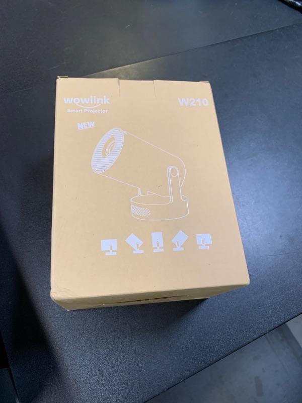 Photo 1 of [Built-in Apps & 2025 Upgraded] Mini Projector with WiFi 6 and Bluetooth 5.4 Support 4K 1080P Auto Keystone 180° Rotatable Projector Portable Compatibile with HDMI/TV Stick/Memory Stick/Laptop, Black