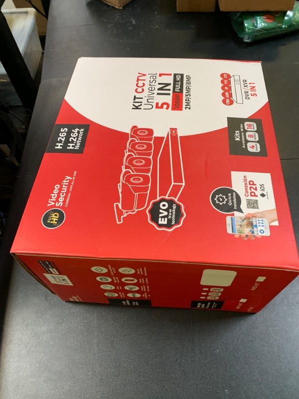 Photo 1 of 1080P Wired Security Camera System, AIWIXEN 8CH CCTV Surveillance DVR with 1TB Hard Drive, 4 x Home 5MP Wired Security Cameras Outdoor with Human Vehicle Detection, IP68 Waterproof, Remote Access