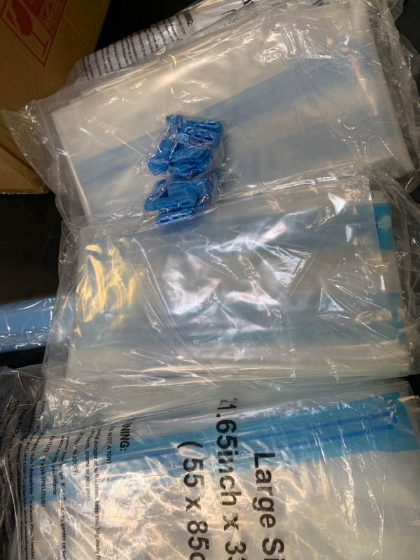 Photo 1 of 20 Pack Vacuum Storage Bags, Space Saver Bags (4 Jumbo/4 Large/4 Medium/4 Small/4 Roll) Compression for Comforters and Blankets, Sealer Clothes Storage, Hand Pump Included