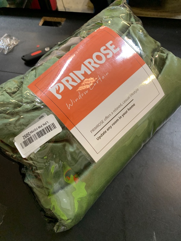 Photo 1 of 100% Full Blackout Olive Green Velvet Curtains 72 inch Long for Living Room,Set of 2 Liner Rod Pocket Back Tab Thermal Window Curtains Room Darkening Heavy Decorative Curtains Drapes for Bedroom