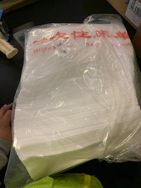 Photo 1 of 100 Pack 31" x 71" Disposable Non-Woven Massage Table Bed Covers - 2-Ply Waterproof Spa Sheets for Facial, Tattoo & Waxing.