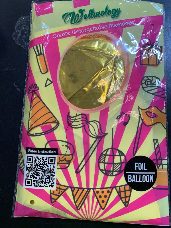 Photo 1 of [20 Pcs] 16" Gold Foil Number Balloons (2 sets of 0-9) - Mylar Aluminum Hanging Decorations for Graduation, Birthday, Christmas & New Year's Eve Parties