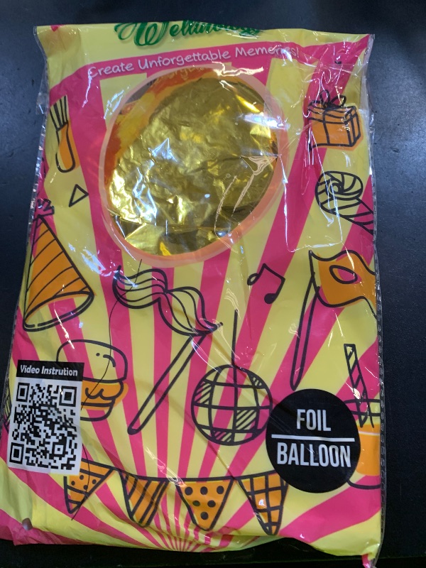 Photo 1 of [52 PCS] 16" Foil Gold Letter Balloons 2 Sets of A-Z, Mylar Aluminum Hanging Alphabet for Graduation New Year eve Birthday Party Decorations