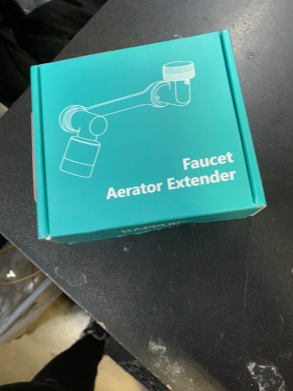 Photo 1 of 1080°Swivel Faucet Extender with Filter, Sink Water Faucet Aerator Extension in Brass, Swivel Robotic Arm Bathroom Faucet Extender, Kitchen Rotating Extension with 2 Mode Splash