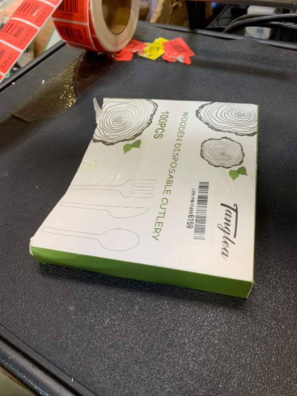 Photo 1 of 100 Pack Wooden Spoons Disposable – 6.3 Inch Natural Birch Biodegradable Cutlery, Compostable Wood Spoons for Hot Chocolate, Cocoa, Coffee, Ice Cream, Dessert, Parties, Dinners, and Catering