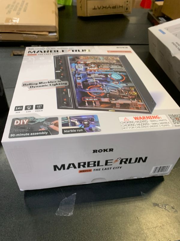 Photo 1 of RoWood 3D Puzzles,Electric Marble Run Model Kit,130Pcs,Assembly Time 5H,Miniature Parallel World MR01S,Dynamic Models,Creative Gifts for Adutls