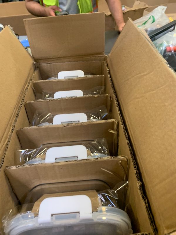 Photo 1 of [10-Pack]Glass Meal Prep Containers with Lids, MCIRCO Glass Food Storage Containers with Snap Locking Lids, Airtight Lunch Containers, Microwave, Oven, Freezer and Dishwasher, White