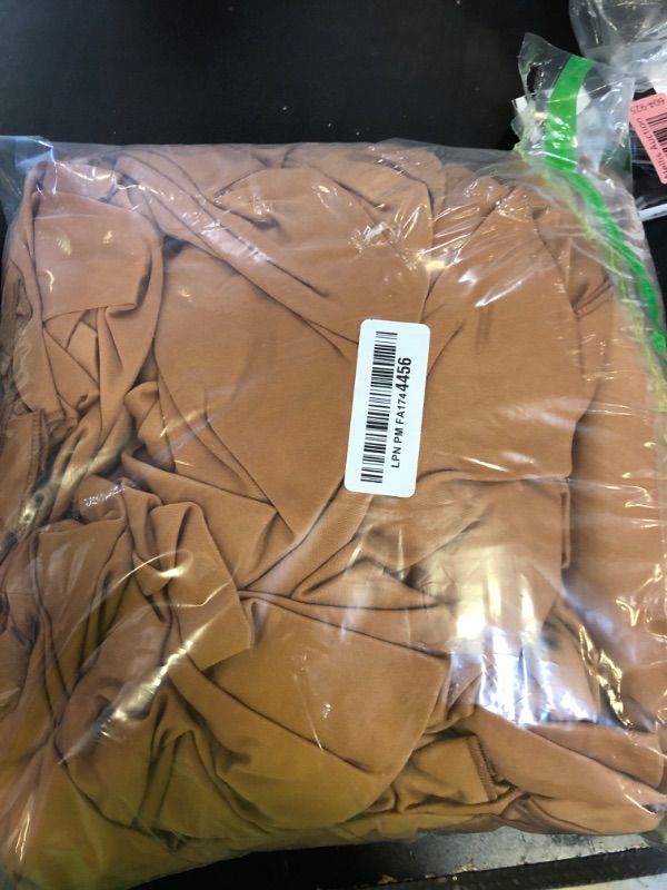 Photo 1 of 10 x 10 Feet Brown Backdrop Curtain for Partie, Background Curtains for Photoshoot, Birthday, Wedding, Halloween, Thanksgiving, Christmas Day, New Year Party Decorations 5Ft x 10Ft, 2 Panels