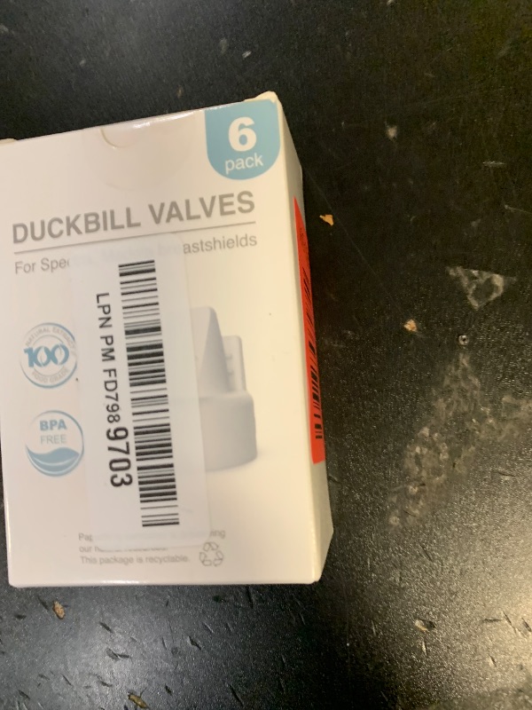 Photo 1 of [6-Count] Papablic Duckbill Valves for Spectra and Medela, Replaceable Duckbill Valves for Spectra S1 Spectra S2 valves and Medela Pump in Style, BPA/DEHP Free White