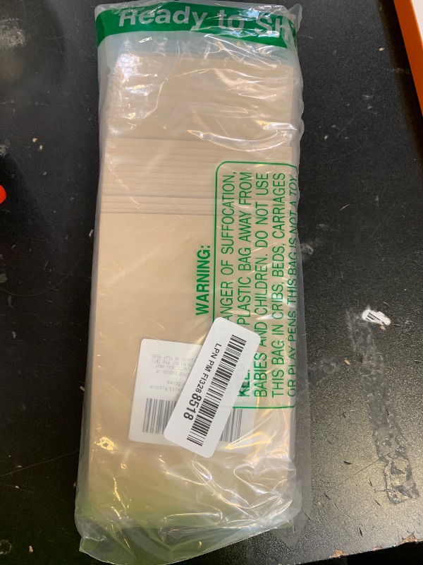 Photo 1 of 100 Pcs 4x6 Inch Kraft Paper Bags with Transparent Window, Stand Up Pouches,Smell Proof Bags,Resealable Bags for Small Business, Zipper Food Storage,for Packaging Snacks Cookies Candy