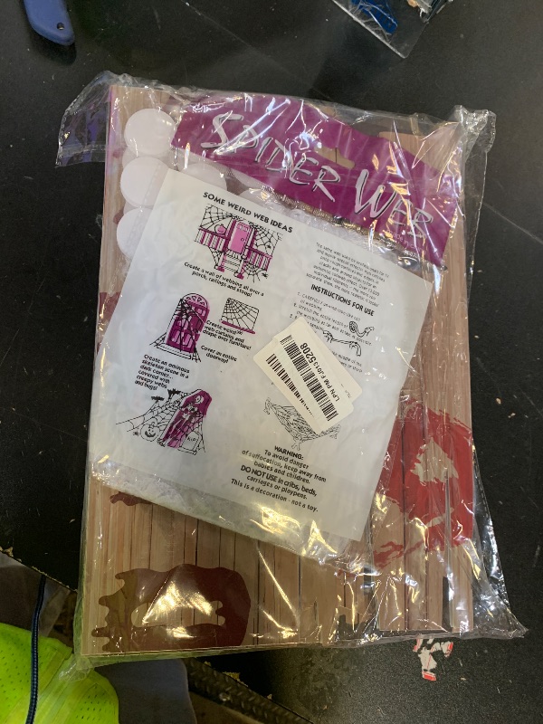 Photo 1 of 10 PCS Halloween Haunted Window Boards Decorations, Halloween Warning Signs with Spider Webs and 2 Fake Spiders, Waterproof Scary Beware Sign for Halloween Outdoor Party Door House Decoration