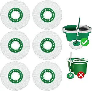 Photo 1 of  Mop Head Replacement for Libman Tornado Spin Mop Reusable Microfiber Spin Mop Heads Refill for Libman Tornado Spin Mop System, Easy to Replace and Machine Washable