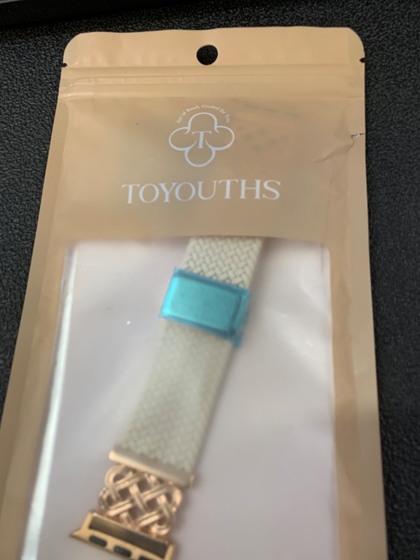 Photo 1 of Band Compatible with Apple Watch Bands Women 38/40/41/42/44/45/46/49mm Dressy Slim with Boho Metal Buckle Bracelet for iWatch Series 1