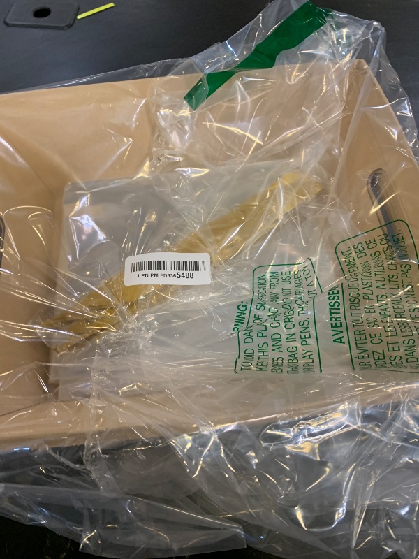 Photo 1 of (5pk) Large Baskets For Gifts Empty, Tray For Gifting, Storage 10x12” Sturdy Cardboard Tray With Handles, 5 Cellophane Gift Bags And 5 Gold Pull Bows For Gifting