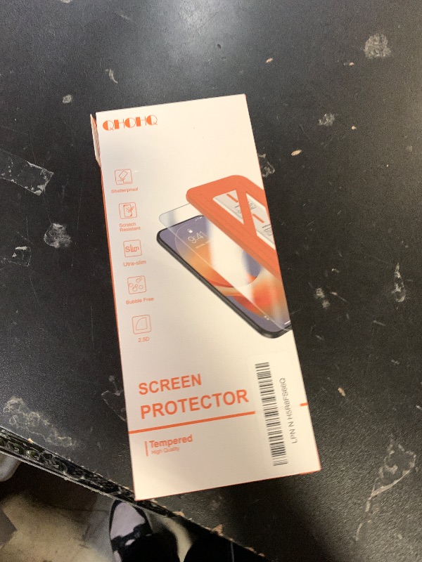 Photo 1 of [1-Second Auto-Install] QHOHQ 3 Pack Privacy Screen Protector for iPhone 17 Pro [6.3 Inch] + 1 Set Camera Lens Protector, 25° Anti Spy Tempered Glass, [12FT Military Grade Shatterproof], Case Friendly