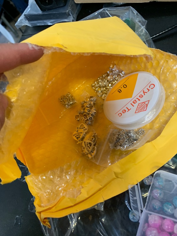 Photo 1 of 10mm Crackle Glass Beads for Jewelry Making 600pcs Assorted Panited Handcrafted Round Beads for Bracelet Lampwork Smooth Loose Beads Spacer Necklace Earring & DIY Crafts Beads Supplies